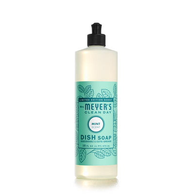Mrs. Meyer's Clean Day Mint Scent Liquid Dish Soap 16 oz
