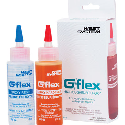 West System G/flex Extra Strength Epoxy Clear Toughened Epoxy Kit 2 pk