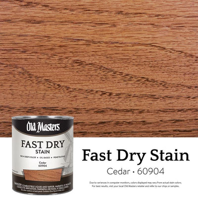 Old Masters Professional Semi-Transparent Cedar Oil-Based Alkyd Fast Dry Wood Stain 1 qt