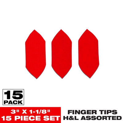 Diablo 3 in. L X 1-1/8 in. W 80/120/180 Grit Aluminum Oxide Detail Sanding Fingertips 15 pk