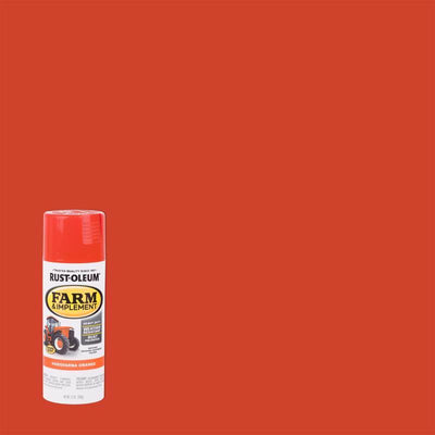 Rust-Oleum Farm & Implement Gloss Husqvarna Orange Spray Paint 12 oz