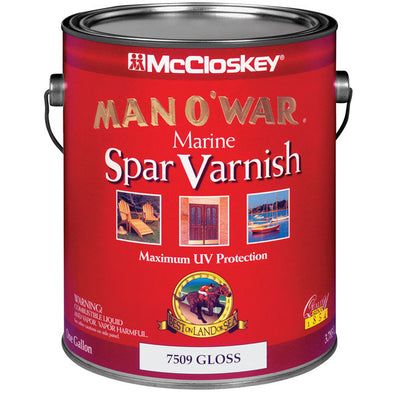 McCloskey Man O' War Gloss Clear Oil-Based Marine Spar Varnish 1 gal