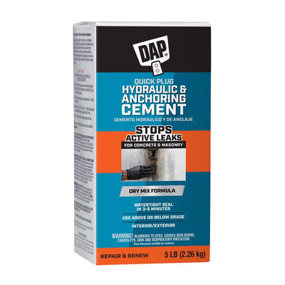 DAP Quick Plug Hydraulic & Anchoring Cement 5 lb Gray