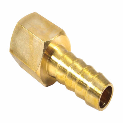 Forney Brass Air Hose End 1/4 in. Hose Barb X 3/8 in. Female