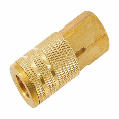 Forney Brass Coupler 1/4 in. Female X 3/8 in. Female