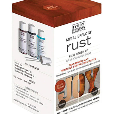 Modern Masters Metal Effects Flat Rust Water-Based Oxidizing Finish Kit Interior 2 oz