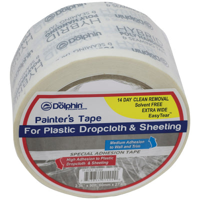 Blue Dolphin 2.36 in. W X 90 ft. L White High Strength Painter's Tape