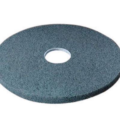 3M Scotch-Brite 17 in. D Non-Woven Natural/Polyester Fiber Floor Pad Blue
