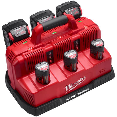 Milwaukee M18/M12 18/12 V 6-Port Rapid Charging Station
