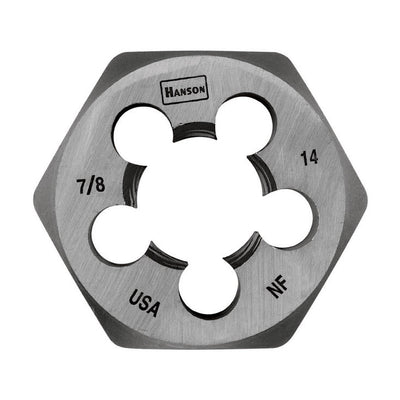 Irwin Hanson High Carbon Steel SAE Hexagon Die 7/8 in.