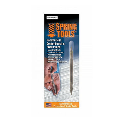 Spring Tools Steel Hammerless Center Punch and Prick Punch