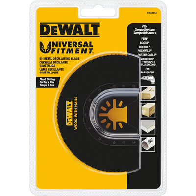 DeWalt Universal Fitment High Speed Steel Flush Cut Round Oscillating Blade