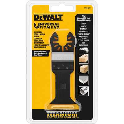DeWalt Universal Fitment 1-3/4 in. Titanium Wood with Nails Oscillating Blade