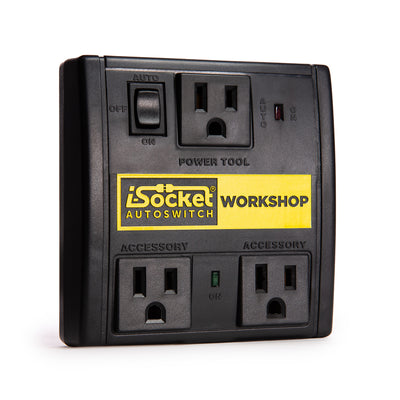 i-Socket Autoswitch Workshop Dust Control Switch Black