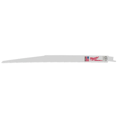 Milwaukee Sawzall 12 in. Bi-Metal Thin Kerf Reciprocating Saw Blade 8/12 TPI 5 pk
