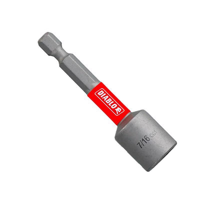 Diablo 7/16 in. X 2-9/16 in. L Black Oxide Magnetic Nut Setter