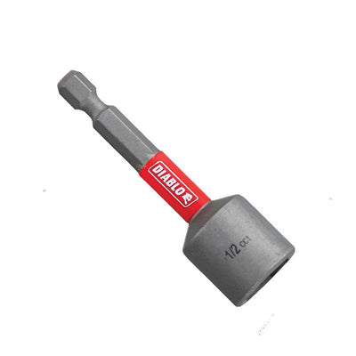 Diablo 1/2 in. X 2-9/16 in. L Black Oxide Magnetic Nut Setter