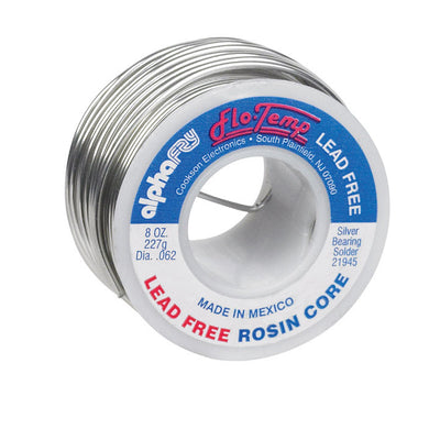 Alpha Fry 8 oz Lead-Free Rosin Core Solder Wire 0.062 in. D Silver Bearing