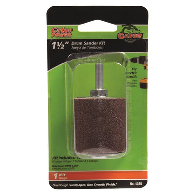 Gator 1.5 in. D X 1.5 in. L Aluminum Oxide Drum Sander Kit 50 Grit Coarse