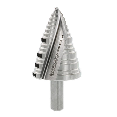 Diablo 1-3/8 in. X 2-29/32 in. L Metal Step Drill Bit 3-Flat Shank