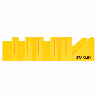 Stanley 12 in. L X 5.2 in. W Plastic Miter Box Yellow