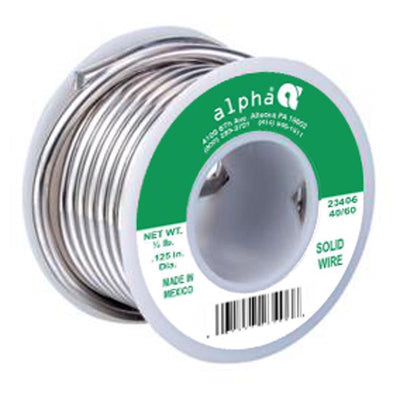 Alpha Metals 8 oz Solid Wire Solder Tin/Lead 40/60