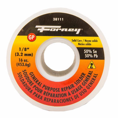 Forney 16 oz Solid Wire Solder 0.13 in. D Tin/Lead 50/50