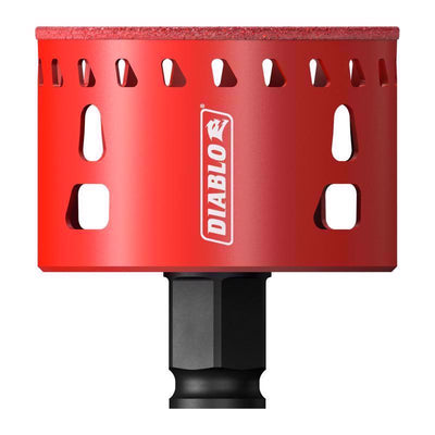 Diablo 2-1/2 in. Diamond Grit 5.52 in. L X 1/4 in. D Hole Saw