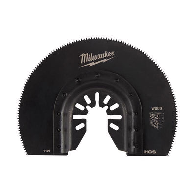Milwaukee Universal Fit Open-Lok 2.61 in. L X 3-1/2 in. W High Carbon Steel Segment Blade Wood