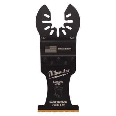 Milwaukee Universal Fit Open-Lok 1-3/8 in. W Carbide Metal Blade Extreme Metal