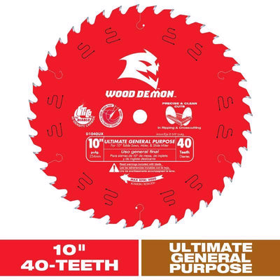 Diablo Ultimate GP 10 in. D X 5/8 in. TiCo Hi-Density Carbide Circular Saw Blade 40 teeth