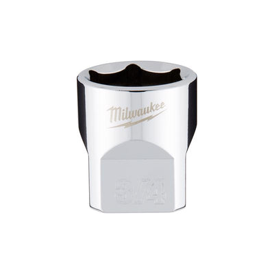 Milwaukee 3/4 in. X 3/8 in. drive SAE 6 Point Standard Socket