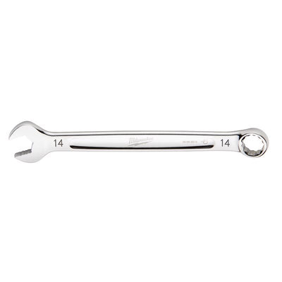 Milwaukee Max Bite 14 mm 6 and 12 Point Metric Combination Wrench 1.25 in. L