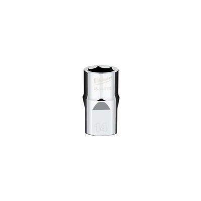 Milwaukee 14 mm X 1/2 in. drive Metric 6 Point Standard Socket