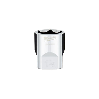 Milwaukee 1-1/16 in. X 1/2 in. drive SAE 6 Point Standard Socket