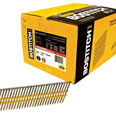 Bostitch 2-3/8 in. L Angled Strip Hot-Dip Galvanized Framing Nails 21 deg 5,000 pk