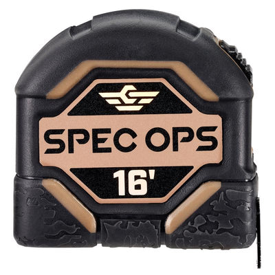 Spec Ops 16 ft. L X 2.62 in. W Tape Measure