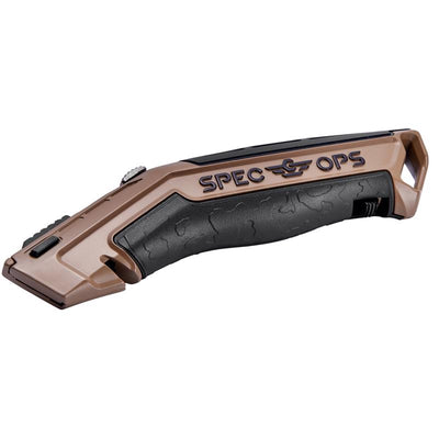 Spec Ops 7 in. Retractable Fixed Utility Knife Black