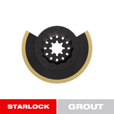 Diablo Starlock 3-3/8 in. X 3-3/8 in. W Carbide Grit Oscillating Grout Removal Blade Grout