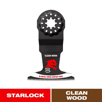 Diablo Starlock 2-1/2 in. W Bi-Metal Curved Contact Edge Oscillating Blade Clean Wood