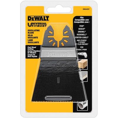 DEWALT Universal Fitment Bi-Metal Wide Fast Cut Oscillating Blade Wood