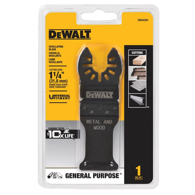 DEWALT Universal Fitment 1-1/4 in. L Carbide Oscillating Blade