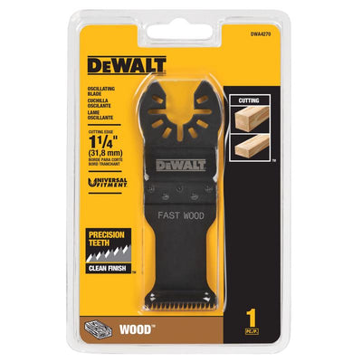 DEWALT Universal Fitment 2-1/2 in. L High Carbon Steel Precision Tooth Oscillating Blade