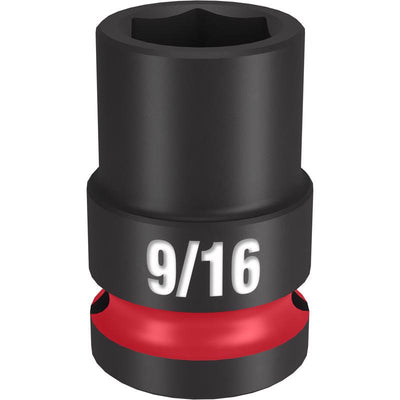 Milwaukee Shockwave 9/16 in. X 1/2 in. drive SAE 6 Point Standard Impact Socket