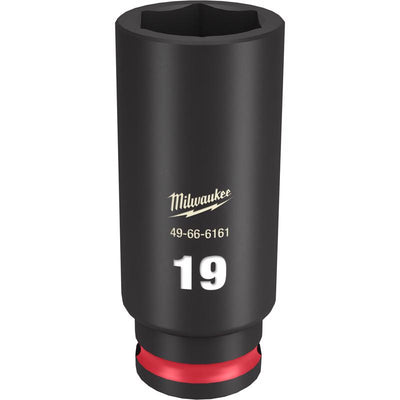 Milwaukee SHOCKWAVE 19 mm X 3/8 in. drive Metric 6 Point Deep Impact Socket
