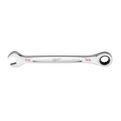 Milwaukee 13/16 in. X 13/16 in. 12 Point SAE Ratcheting Combination Wrench 11.1 in. L