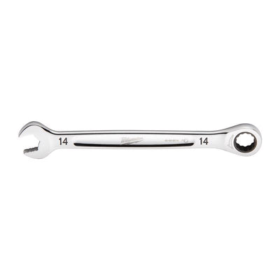 Milwaukee 14 mm X 14 mm 12 Point Metric Ratcheting Combination Wrench 7.8 in. L