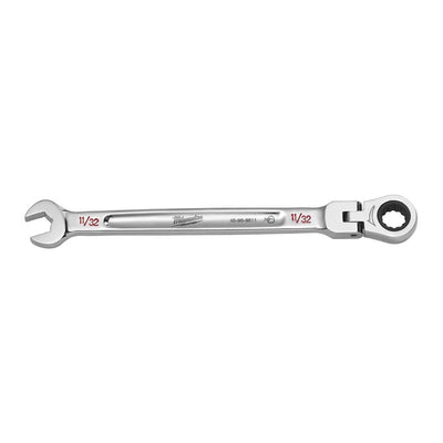 Milwaukee 11/32 in. X 11/32 in. 12 Point SAE Flex Head Combination Wrench 6.14 in. L