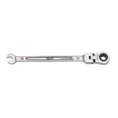 Milwaukee 1/4 in. X 1/4 in. 12 Point SAE Flex Head Combination Wrench 5.28 in. L