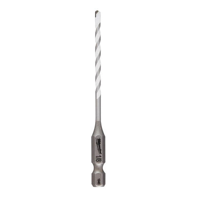 Milwaukee Shockwave 1/8 in. X 3.5 in. L Carbide Percussion Drill Bit Hex Shank